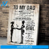 To My Dad You Are My Hero From Daughter Poster Gift For Dad