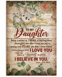 To My Daughter - Being a mother of twins - Poster/Canvas - Gift For Daughter