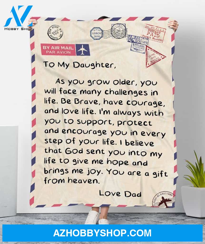 To My Daughter Blanket Even When I'm Not Close By Gift From Mom Fleece Blankets Unique Gifts