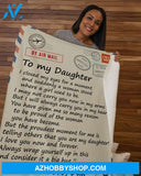 To My Daughter Blanket I Closed My Eyes Dad Fleece Blanket Gift For Daughter