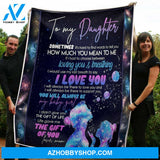 To My Daughter Blanket Motherhood The Gift Of You Gift From Mama Fleece Blanket Gift Family