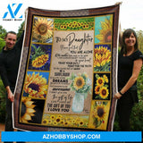 To My Daughter Blanket Sunflower Remembe To Be Awesome Gift From Mom Fleece Blanket Gift Mom