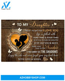 To My Daughter Canvas From Mom Never Forget That I Love You