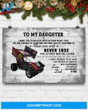 To My Daughter Canvas, Poster, Love Dad Canvas, Gift For Son, Canvas Wall Art