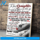 To My Daughter Canvas Print Wall Art - Gift For Daughter - Matte Canvas