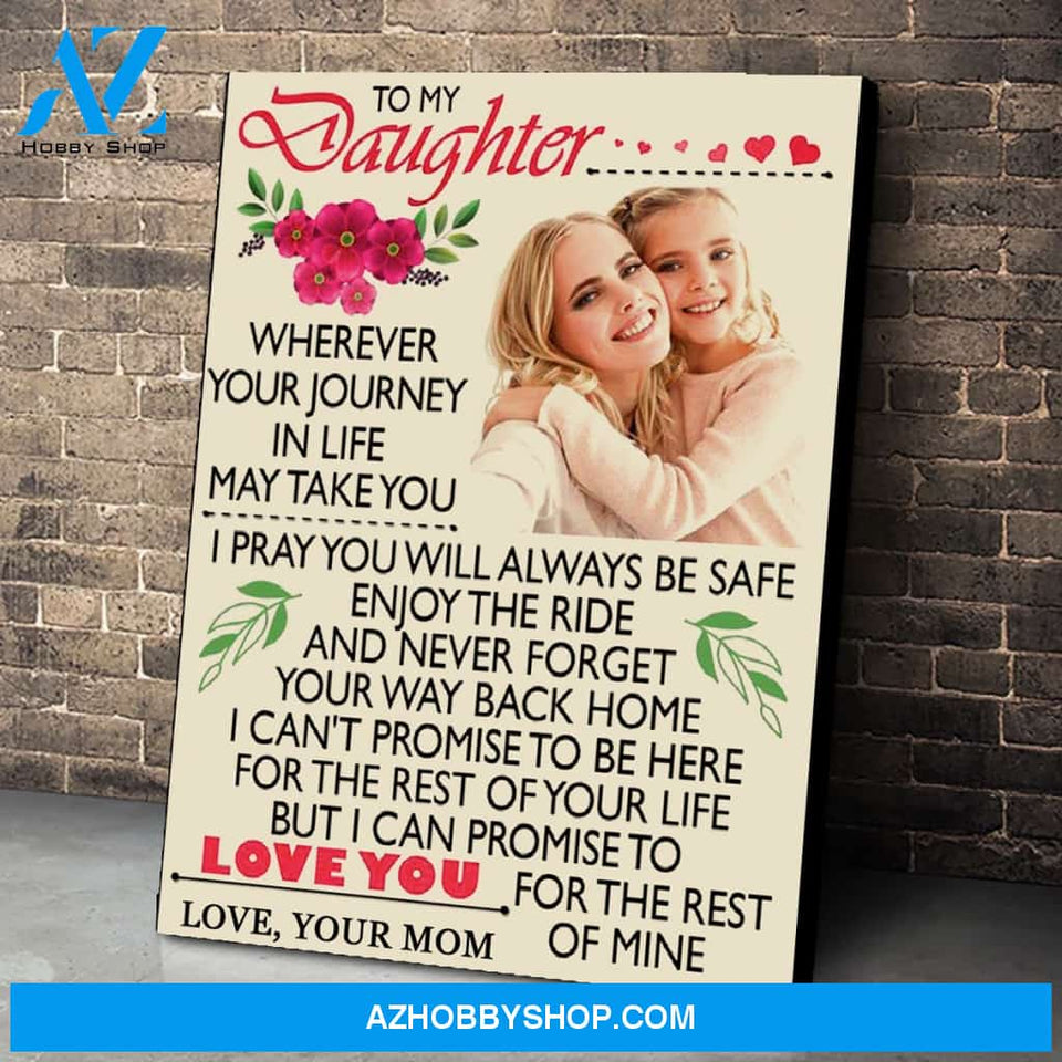To My Daughter Canvas Print Wall Art - Matte Canvas