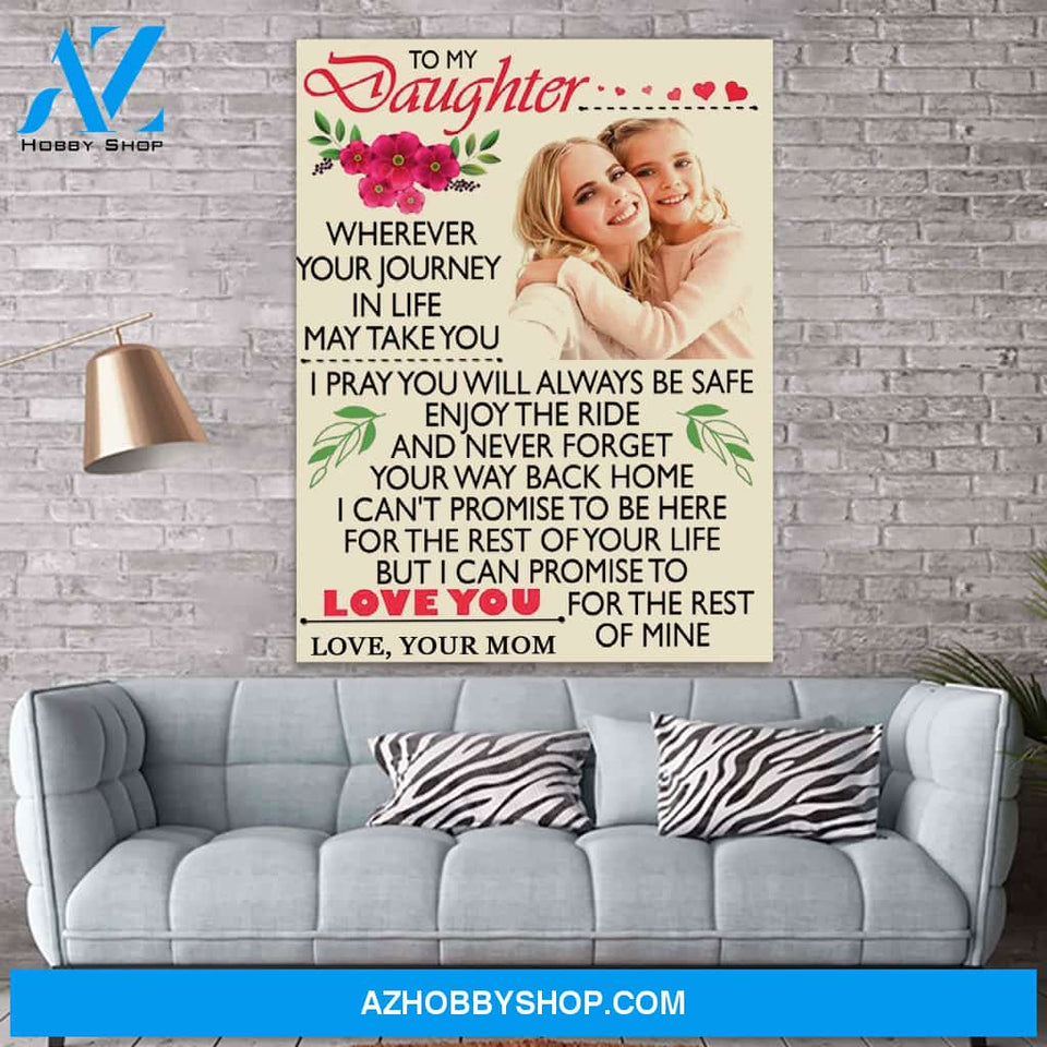 To My Daughter Canvas Print Wall Art - Matte Canvas