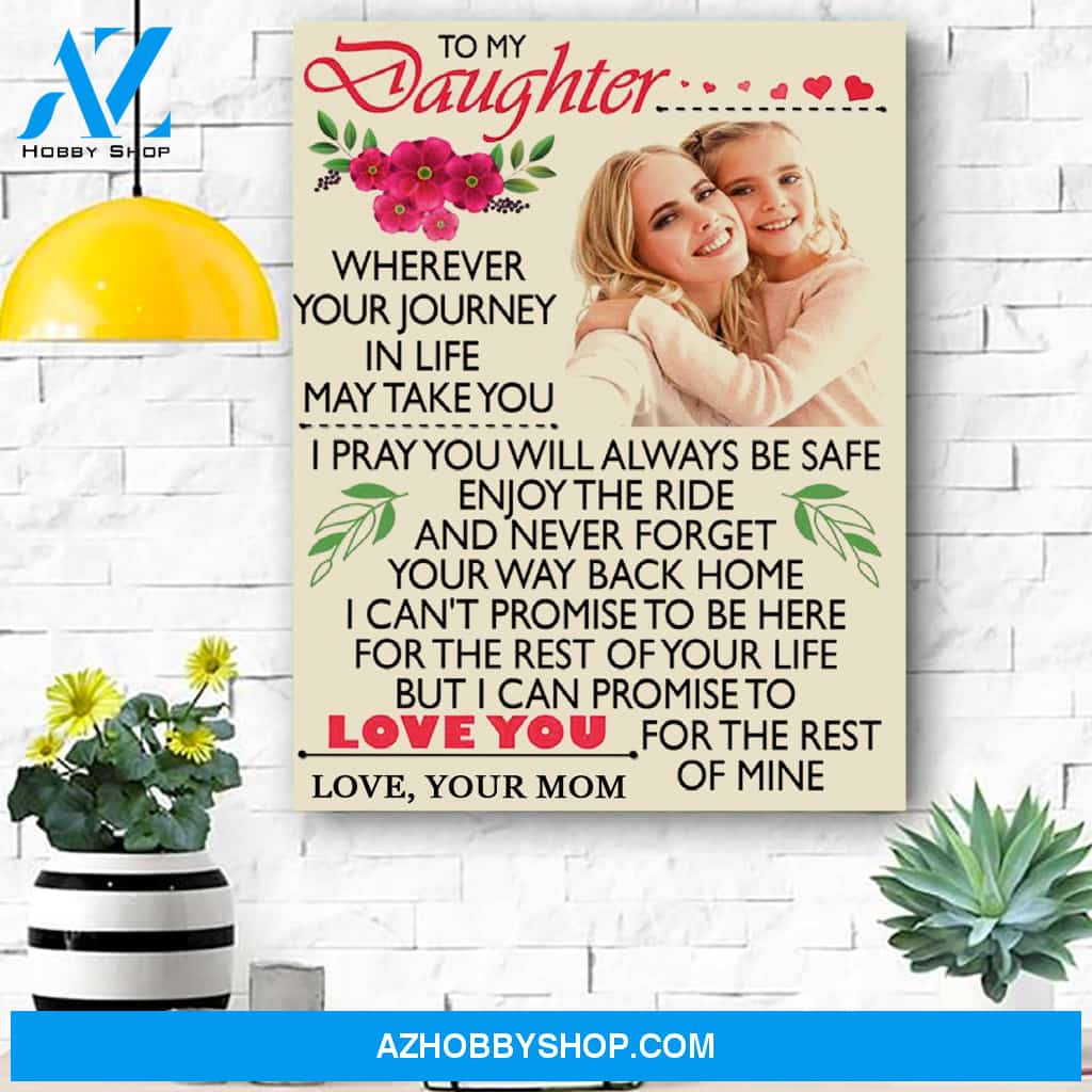 To My Daughter Canvas Print Wall Art - Matte Canvas