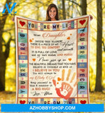 To My Daughter Cat Fleece Blanket - Gift For Christmas, Birthday - This Fleece Blanket Is Full Of Love For You Love Pets