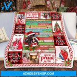 To My Daughter Christmas Throw Fleece Blanket