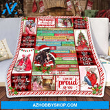 To My Daughter Christmas Throw Fleece Blanket