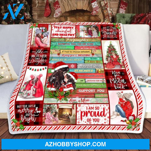 To My Daughter Christmas Throw Fleece Blanket