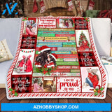 To My Daughter Christmas Throw Fleece Blanket