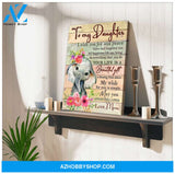 To my Daughter Elephant Canvas Wall Art, Wall Decor Visual Art