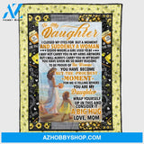 Personalized To My Daughter Fleece Blanket For Daughter From Mom I Closed My Eyes Great Customized Blanket For Birthday Christmas Thanksgiving Graduation Wedding