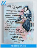To My Daughter - From Mom - Framed Canvas Gift MD026
