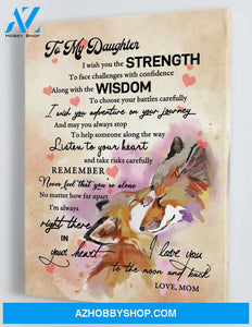 To My Daughter - From Mom- Framed Canvas Gift MD022