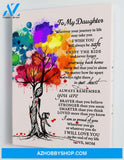 To My Daughter - From Mom - Hard Time - Framed Canvas Gift MD049