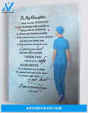 To My Daughter - From Mom- Nurse Framed Canvas Gift MD003