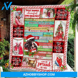 To My Daughter I Am So Proud Of You Christmas Fleece Blanket Gift For Daughter Home Decor Bedding Couch Sofa Soft And Comfy Cozy