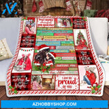 To My Daughter I Am So Proud Of You Christmas Fleece Blanket Gift For Daughter Home Decor Bedding Couch Sofa Soft And Comfy Cozy