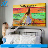To My Daughter I Hope You Dance Horizontal Canvas Gift For Daughter from Dad