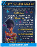 To My Daughter-in-law Fleece Blanket - The Bond Between Us Is An Gift For Daughter-in-law From Mother-in-law 