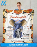 to My Daughter My Love for You is Forever Elephant Halloween Fleece Blanket Gift for Daughter from Mom Home Decor Bedding Couch Sofa Soft and Comfy Cozy