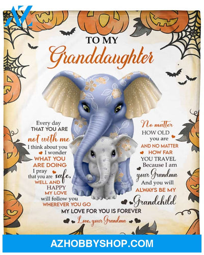 to My Daughter My Love for You is Forever Elephant Halloween Fleece Blanket Gift for Daughter from Mom Home Decor Bedding Couch Sofa Soft and Comfy Cozy