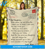 To My Daughter - Message Blanket 03 Fleece Blanket