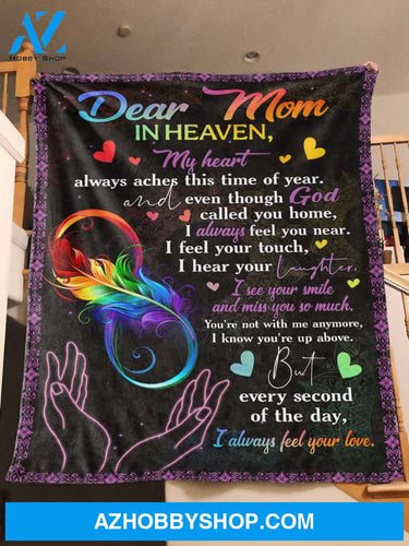 To My Daughter - Mom In Heaven Personalized Fleece Blanket