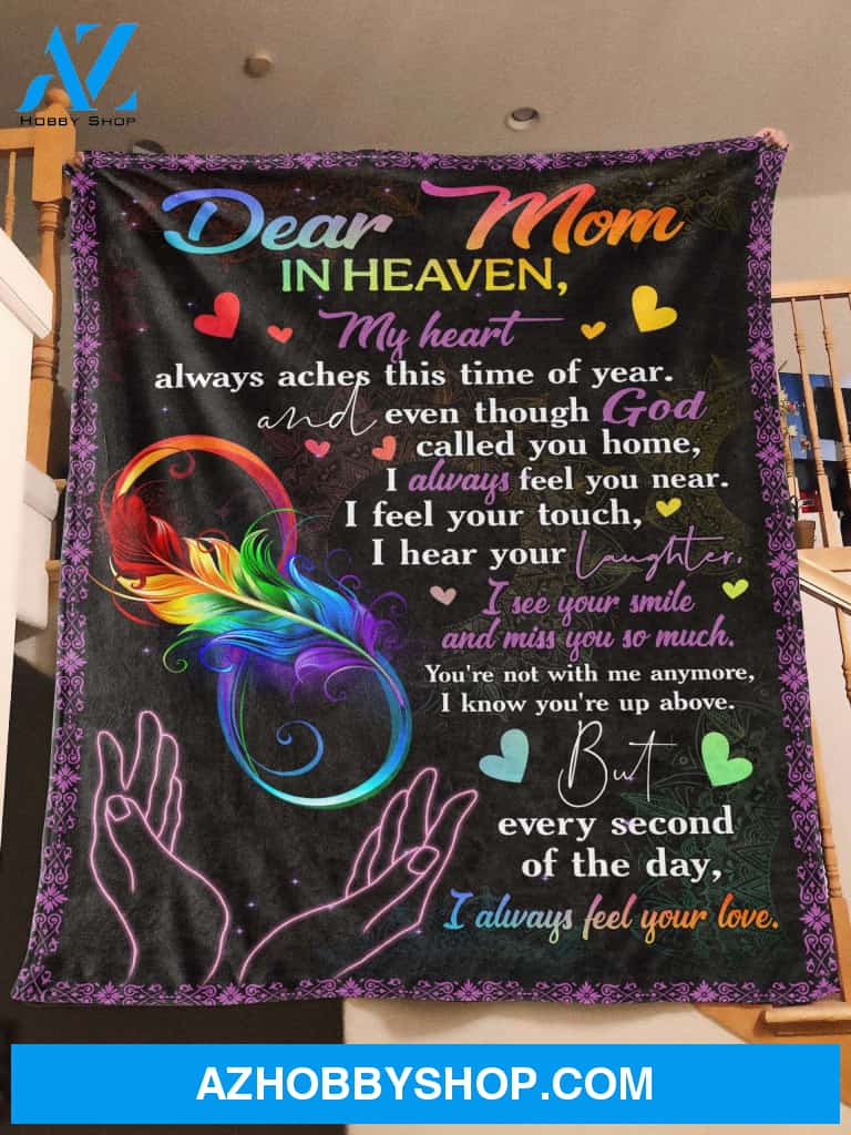  To My Daughter - Mom In Heaven Personalized Fleece Blanket