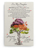 To My Daughter - Never Forget That I Love You - Poster/Canvas - Gift For Daughter