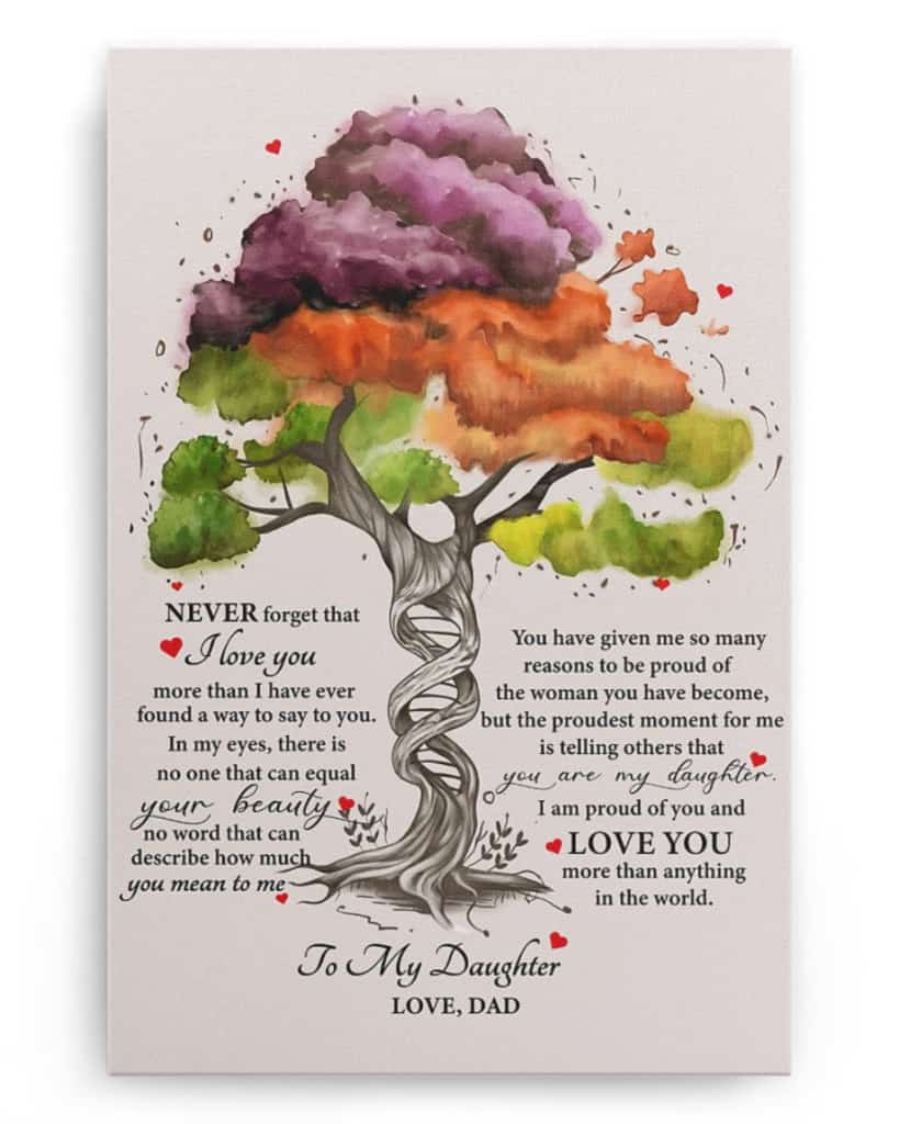 To My Daughter - Never Forget That I Love You - Poster/Canvas - Gift For Daughter