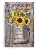 To My Daughter - Never Forget That I Love You - Poster/Canvas - Gift For Daughter
