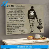 To My Daughter Never Lose Canvas Gift For Daughter
