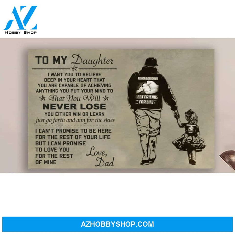 To My Daughter Never Lose Canvas Gift For Daughter
