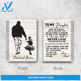 To My Daughter Never Lose Canvas Gift For Daughter