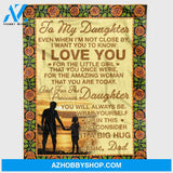 Personalized To My Daughter On The Beach Fleece Blanket For Daughter From Mom Dad I Love You Great Customized Blanket For Birthday Christmas Thanksgiving Graduation Wedding