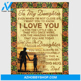 Personalized To My Daughter On The Beach Fleece Blanket For Daughter From Mom Dad I Love You Great Customized Blanket For Birthday Christmas Thanksgiving Graduation Wedding
