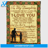 Personalized To My Daughter On The Beach Fleece Blanket For Daughter From Mom Dad I Love You Great Customized Blanket For Birthday Christmas Thanksgiving Graduation Wedding