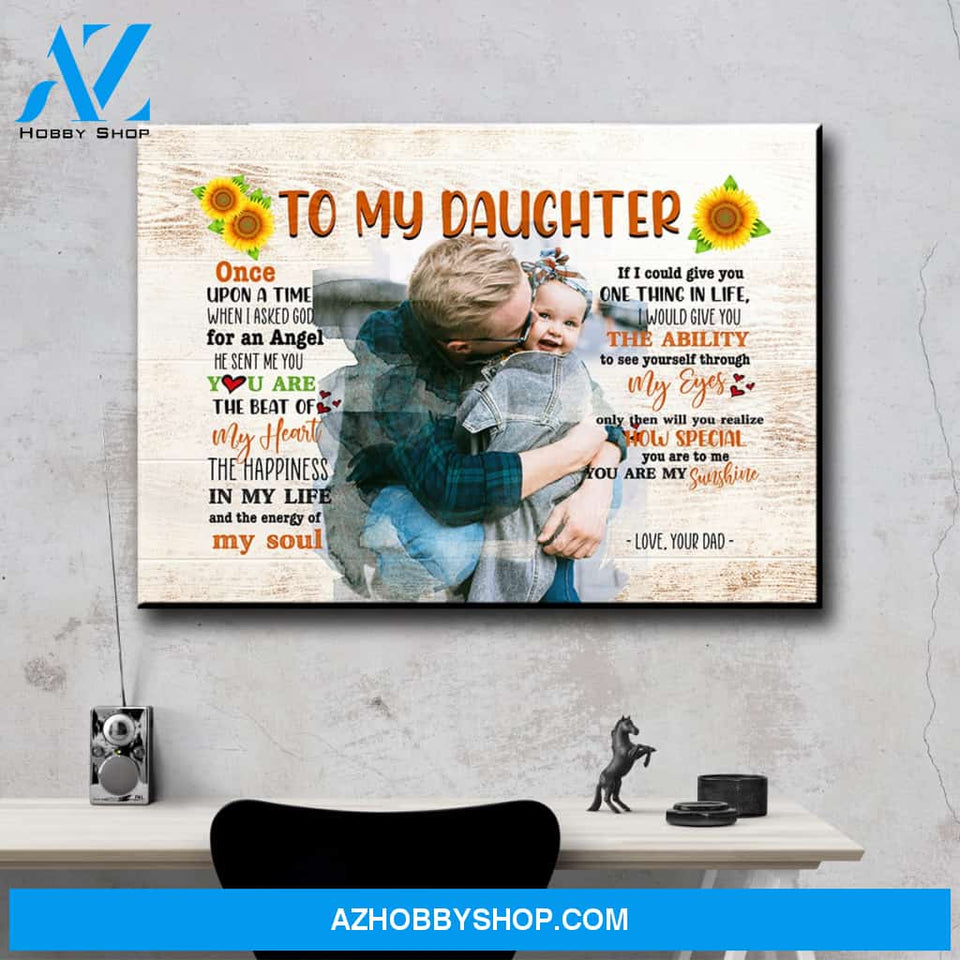 To My Daughter Premium Canvas
