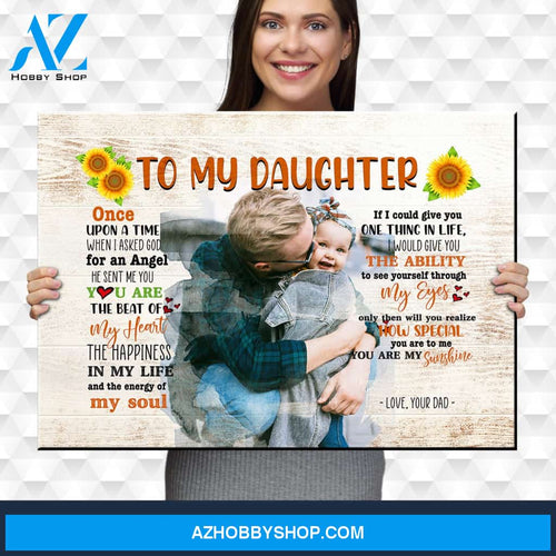 To My Daughter Premium Canvas
