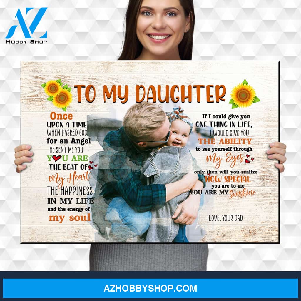 To My Daughter Premium Canvas