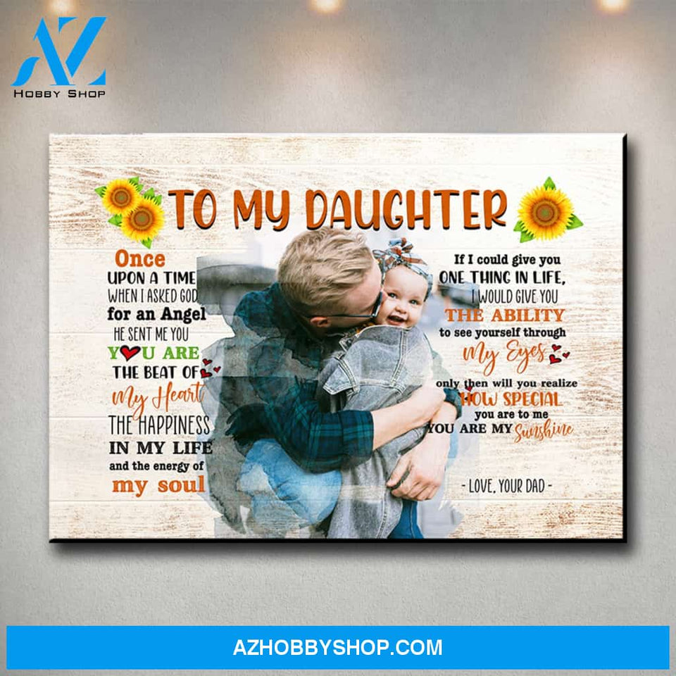 To My Daughter Premium Canvas