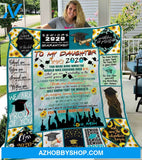 To My Daughter Senior 2020 Mom Quilt Blanket - FitWearPro