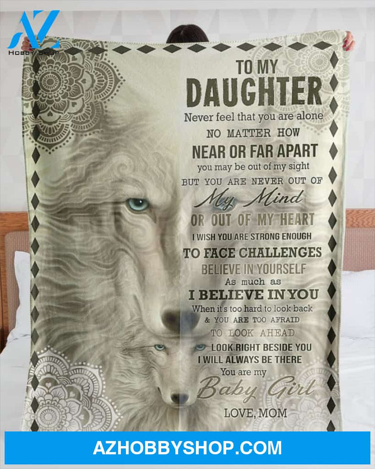 To My Daughter Special Gift For Daughter Blanket Unique Gifts