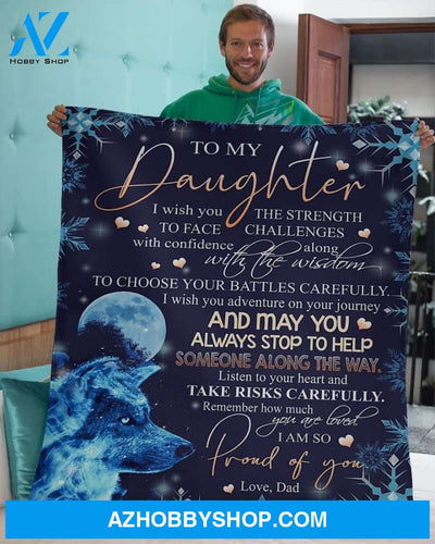 To My Daughter Special Gift For Daughter Blanket Unique Gifts