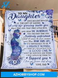  To My Daughter - The First Time Personalized Fleece Blanket