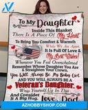 To My Daughter You Will Always Be My Baby Girl Fleece Blanket - Quilt Blanket, Love From Dad